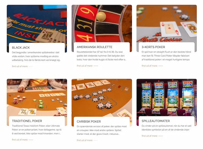 Monte Casino games
